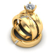 0.61CT Round Cut Diamonds Trio Rings , picture number 0