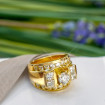 3.25CT round and princess cut diamonds engagement ring , picture number 1