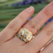 3.25CT round and princess cut diamonds engagement ring , picture number 2