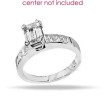 0.80CT Emerald and Princess Cut Diamonds Engagement Ring , picture number 1