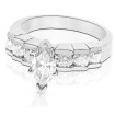 1.35CT Marquise and Round Cut Diamonds Engagement Ring , picture number 2