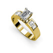 1.80CT Emerald and Princess Cut Diamonds Engagement Ring , picture number 1