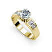1.80CT Round and Princess Cut Diamonds Engagement Ring , picture number 1