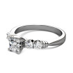 0.90CT Princess and Round Cut Diamonds Engagement Ring , picture number 1