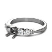 0.55CT Princess and Round Cut Diamonds Engagement Ring , picture number 1