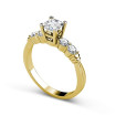 1.35CT Princess and Round Cut Diamonds Engagement Ring , picture number 2
