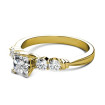 1.35CT Princess and Round Cut Diamonds Engagement Ring , picture number 1