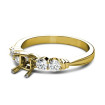 0.55CT Princess and Round Cut Diamonds Engagement Ring , picture number 1