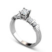 1.05CT Princess and Round Cut Diamonds Engagement Ring , picture number 0