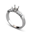 0.70CT Princess and Round Cut Diamonds Engagement Ring , picture number 2