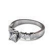1.25CT Princess and Round Cut Diamonds Engagement Ring , picture number 1