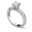 0.95CT Princess Cut Diamonds Engagement Ring , picture number 2