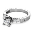 0.95CT Princess Cut Diamonds Engagement Ring , picture number 1
