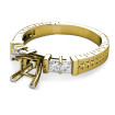 0.60CT Princess Cut Diamonds Engagement Ring , picture number 1