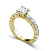 2.75CT Princess and Round Cut Diamonds Engagement Ring , picture number 2