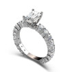 2.75CT Emerald and Round Cut Diamonds Engagement Ring , picture number 0