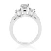 1.65CT Emerald and Princess Cut Diamonds Engagement Ring , picture number 1