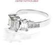 1.20CT Emerald and Princess Cut Diamonds Engagement Ring , picture number 1