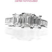 1.20CT Emerald and Princess Cut Diamonds Engagement Ring , picture number 2