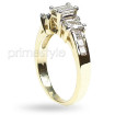 1.55CT Emerald and Princess Cut Diamonds Engagement Ring , picture number 2