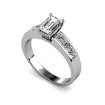 1.35CT Emerald and Princess Cut Diamonds Engagement Ring , picture number 1