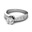 1.35CT Round and Princess Cut Diamonds Engagement Ring , picture number 2