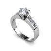 1.25CT Round and Princess Cut Diamonds Engagement Ring , picture number 1