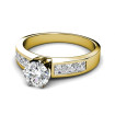 1.15CT Round and Princess Cut Diamonds Engagement Ring , picture number 2