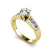 1.15CT Round and Princess Cut Diamonds Engagement Ring , picture number 1