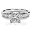 1.15CT Princess Cut Diamonds Engagement Ring , picture number 1