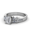 1.65CT Emerald and Princess Cut Diamonds Engagement Ring , picture number 0
