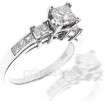 1.40CT Princess Cut Diamonds Engagement Ring , picture number 0