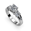 1.20CT Princess Cut Diamonds Engagement Ring , picture number 1