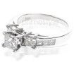 1.30CT Princess Cut Diamonds Engagement Ring , picture number 1
