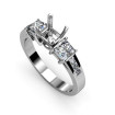 0.85CT Princess Cut Diamonds Engagement Ring , picture number 1