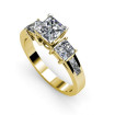 1.20CT Princess Cut Diamonds Engagement Ring , picture number 1