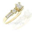 1.40CT Princess Cut Diamonds Engagement Ring , picture number 1