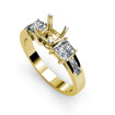 0.85CT Princess Cut Diamonds Engagement Ring , picture number 1