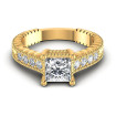 1.30CT Princess and Round Cut Diamonds Engagement Ring , picture number 1