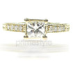 1.10CT Princess and Round Cut Diamonds Engagement Ring , picture number 1