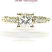 0.30CT Princess and Round Cut Diamonds Engagement Ring , picture number 1