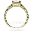 1.10CT Princess and Round Cut Diamonds Engagement Ring , picture number 2