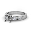 0.80CT Princess and Round Cut Diamonds Engagement Ring , picture number 0