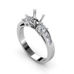 0.80CT Princess and Round Cut Diamonds Engagement Ring , picture number 1