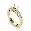 0.80CT Princess and Round Cut Diamonds Engagement Ring , picture number 1