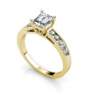 1.10CT Emerald and Round Cut Diamonds Engagement Ring , picture number 1