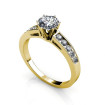 1.00CT Round Cut Diamonds Engagement Ring , picture number 1