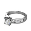 1.25CT Princess and Round Cut Diamonds Engagement Ring , picture number 1