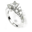 2.20CT Princess and Round Cut Diamonds Engagement Ring , picture number 1
