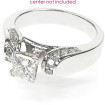 0.65CT Princess and Round Cut Diamonds Engagement Ring , picture number 2